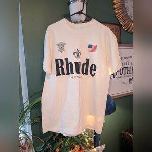 Rhude Rhudeboy Attendee Tee Shiet Heavy Weight Cotton Medium USA Short Sleeve